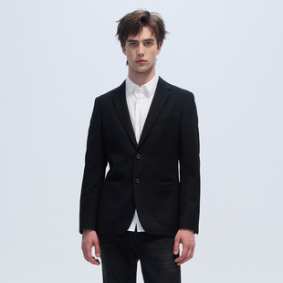 商务舒适山羊绒纯色西服外套上衣 秋冬款 LIU·JO UOMO男士