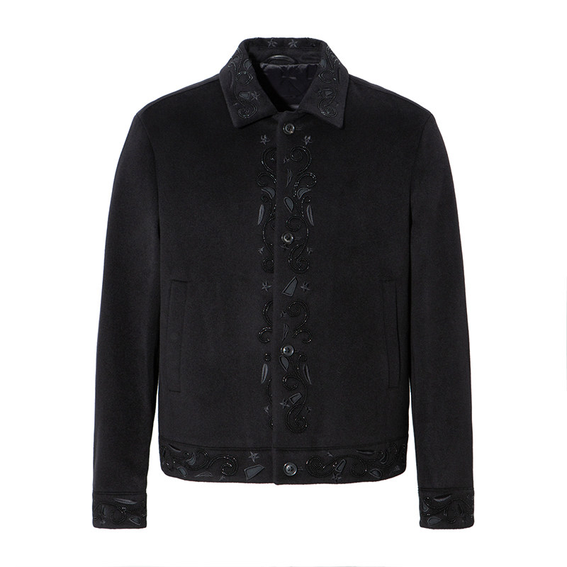 LIU·JO UOMO男士 秋冬厚款商务休闲舒适绵羊毛大衣外套夹克上衣,男装,毛呢大衣,淘宝优惠券,粉丝福利购,淘宝优惠卷