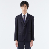 商务休闲平驳领绵羊毛拼接西服外套上衣 秋冬款 LIU·JO UOMO男士