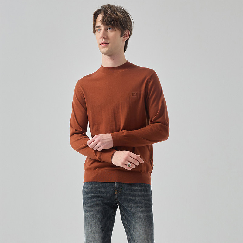 LIU·JO UOMO男士 秋冬款休闲舒适圆领绵羊毛套头毛衫内搭上衣,男装,针织衫/毛衣,淘宝优惠券,粉丝福利购,淘宝优惠卷