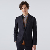 LIU·JO 外套上衣 商务休闲平驳领绵羊毛西服套装 UOMO男士 秋冬款