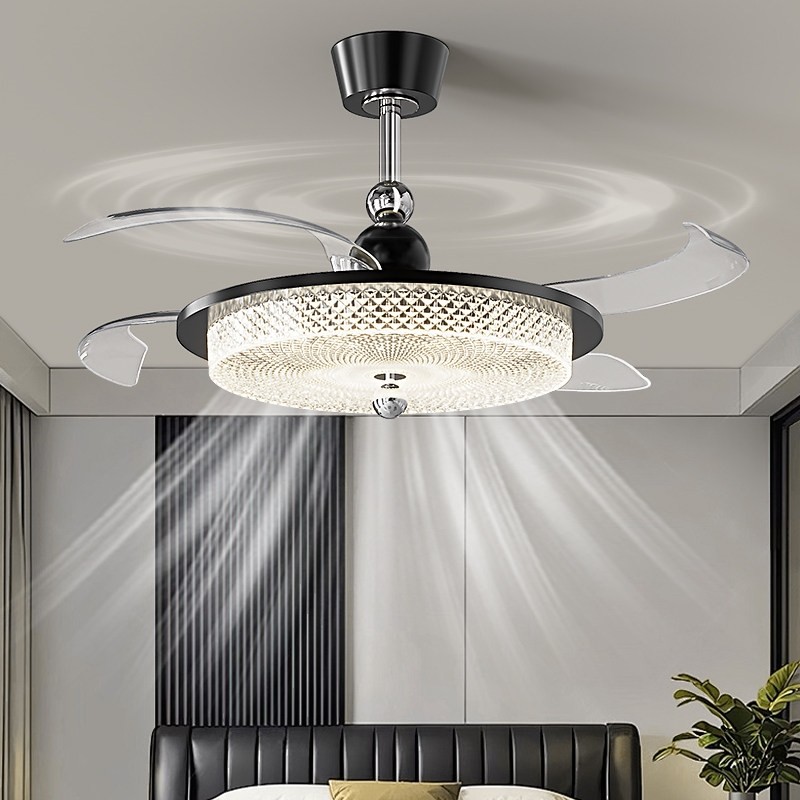 帕莎 隐形风扇灯 餐厅吊扇灯家用电扇一体吊灯卧室客厅轻奢大风力,家装灯饰光源,风扇灯,淘宝优惠券,粉丝福利购,淘宝优惠卷