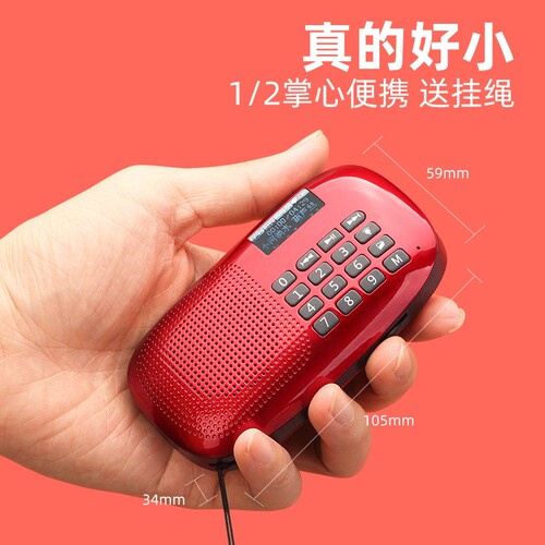 朗琴X360老年人收音机便携式插卡