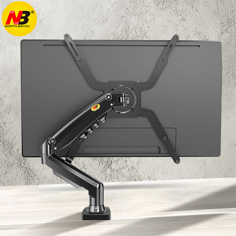 NB无孔显示器支架臂无VESA孔显示器支架桌面旋转升降液晶电脑显示