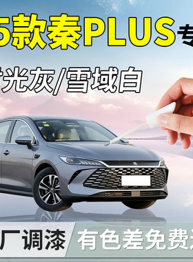 25款比亚迪秦plus补漆笔plusdmi时光灰ev汽车专用补车漆划痕修复