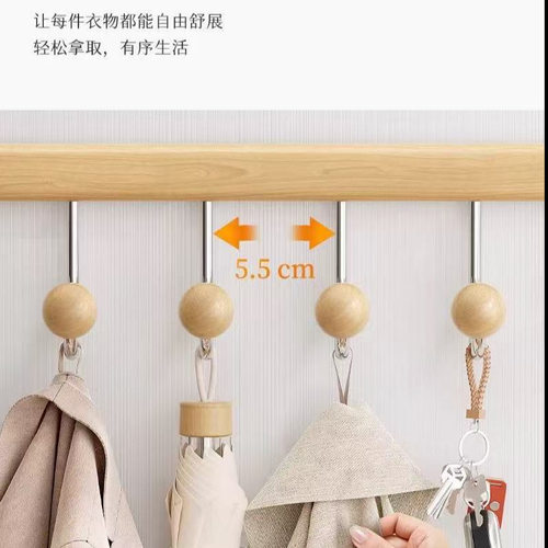 门后折叠挂钩卧室免打孔