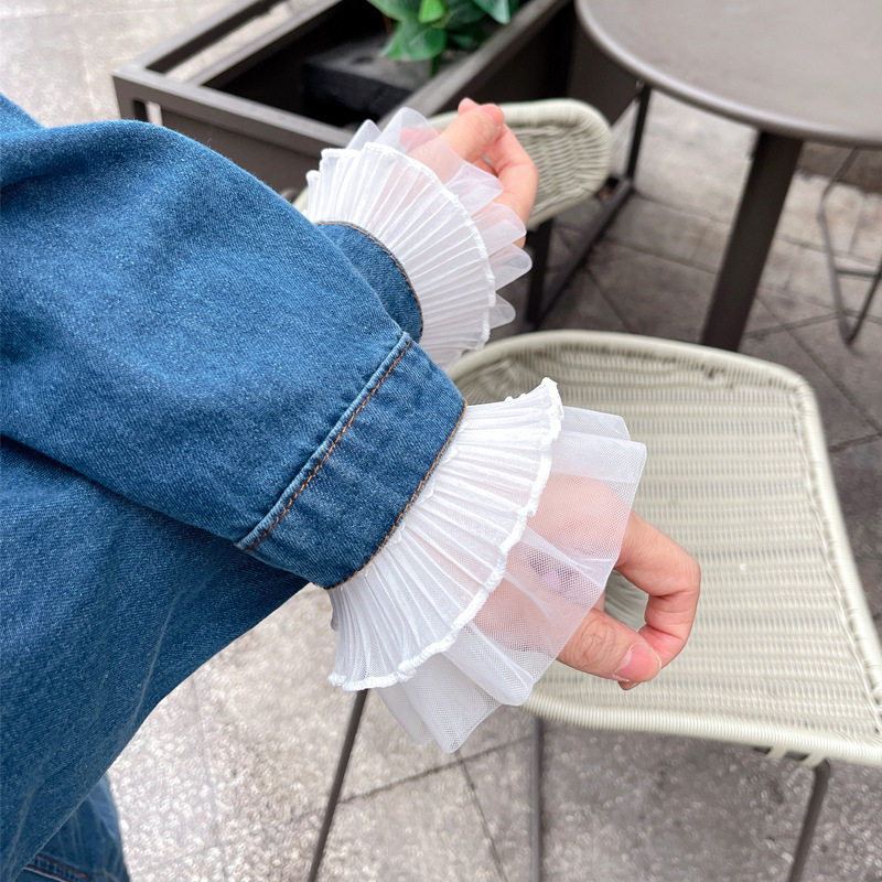懒人神器百褶假袖子口套