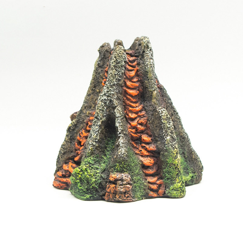 鱼缸装饰品气动火山树脂