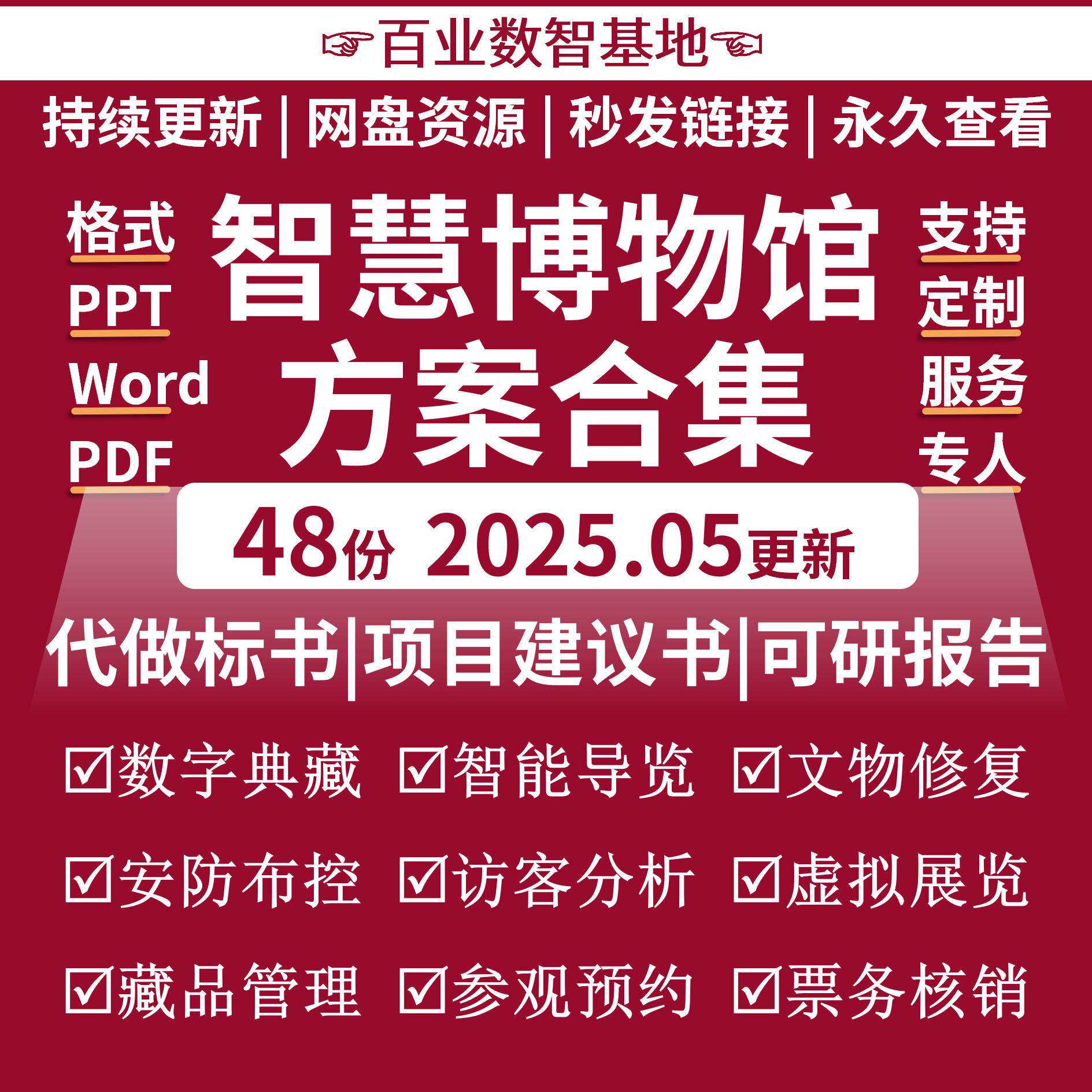 智慧博物馆解决方案AI数字博物馆5G信息化安防管理系统规划设计集