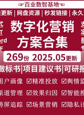 数字化营销解决方案新媒体营销全渠道策划智慧营销获客方案规划集