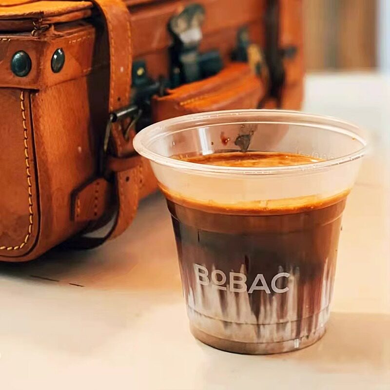 一次性250ml PET冰激凌杯子透明塑料杯拿铁杯外卖打包dirty咖啡杯