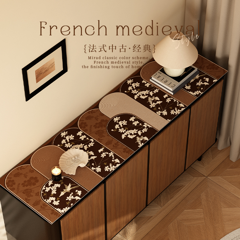 中古风玄关鞋柜餐边柜垫防水防油