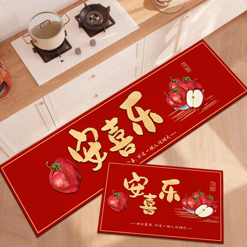 厨房l型地垫防滑防油吸水垫地面耐脏耐磨脚垫浴室卫生间门口地毯