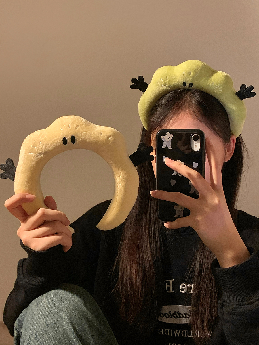 可爱搞怪毛绒发箍女款秋冬头箍发卡洗脸敷面膜洗漱专用束发带头饰