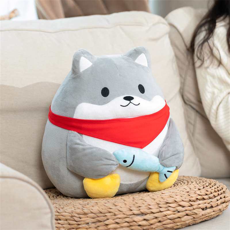 摸鱼禁止mrquin 摸鱼公仔狗头毛绒可爱礼物娃娃创意玩偶送人