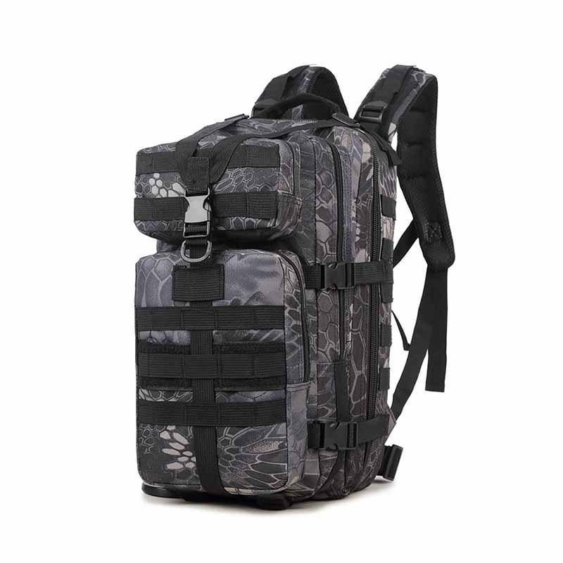 户外运动登山g徒步背包抗撕裂耐磨材质露营迷彩中号3P战术背包