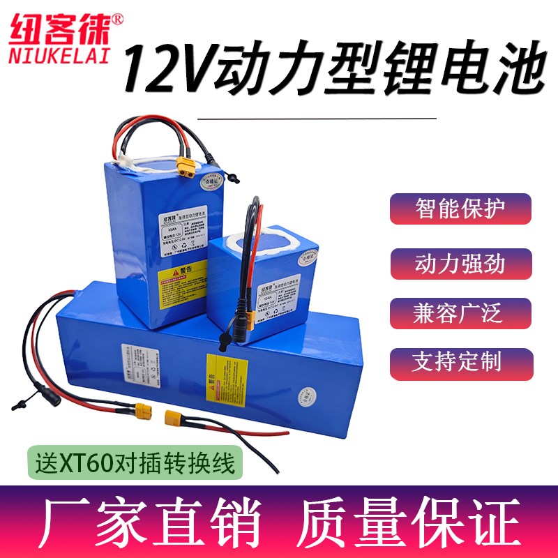 12V锂电池动力推进器打窝船拉网船照明大功率音U响户抽水户外电瓶