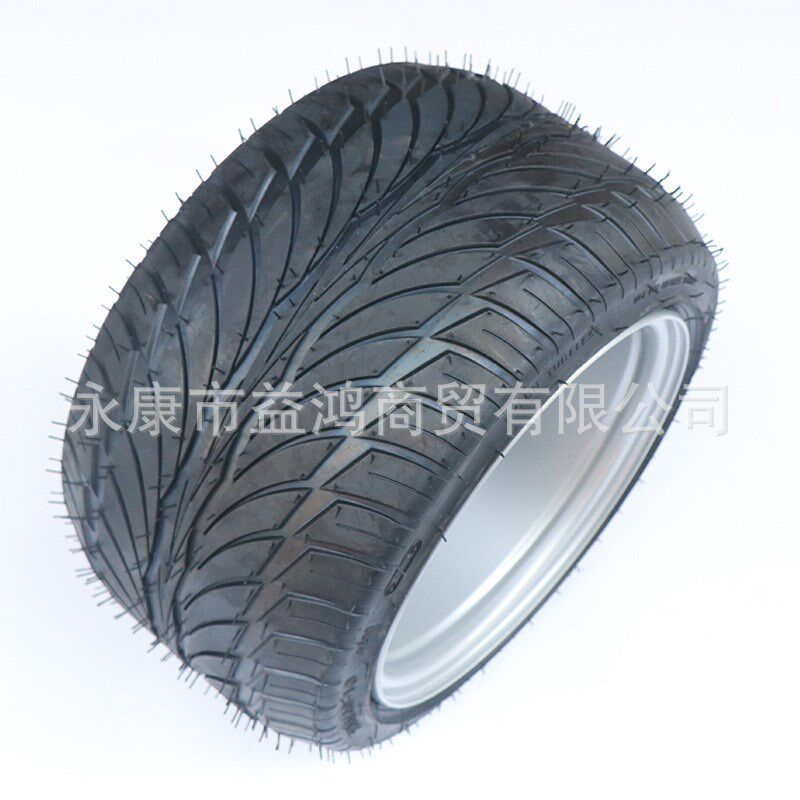 四轮沙滩车235/30-10轮胎轮毂F1改装扁平M胎10寸铁钢圈游乐车总成