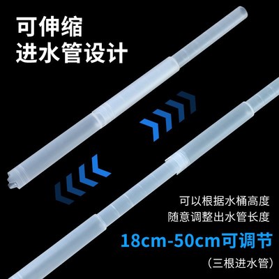 新款桶装水手压泵 纯净水手动式压水器 可伸缩进水管PP抽水器