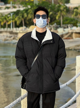2023秋冬棉服男士大尺码面包服外套保暖宽L松加厚加绒棉袄男冬款