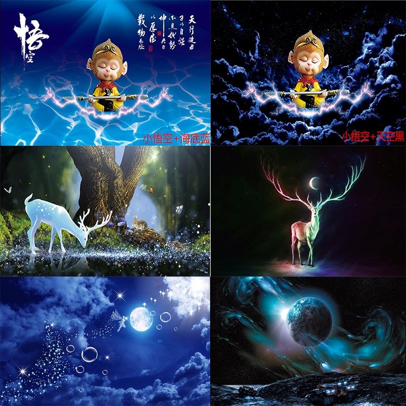 新款鱼缸背景贴纸高清图3D立体水族箱鱼缸造景外贴装饰壁纸背景画,宠物/宠物食品及用品,桌面缸,淘宝优惠券,粉丝福利购,淘宝优惠卷