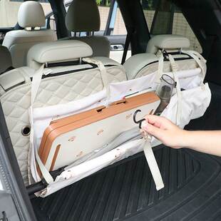 速发汽车后备箱挂袋车载后排xx座椅后背车尾箱雨伞收纳网兜储物袋