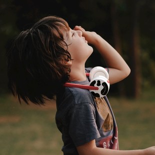 可充电迷你懒人夏天小Z电扇潮挂 卡通可爱儿童挂脖风扇无叶便x携式
