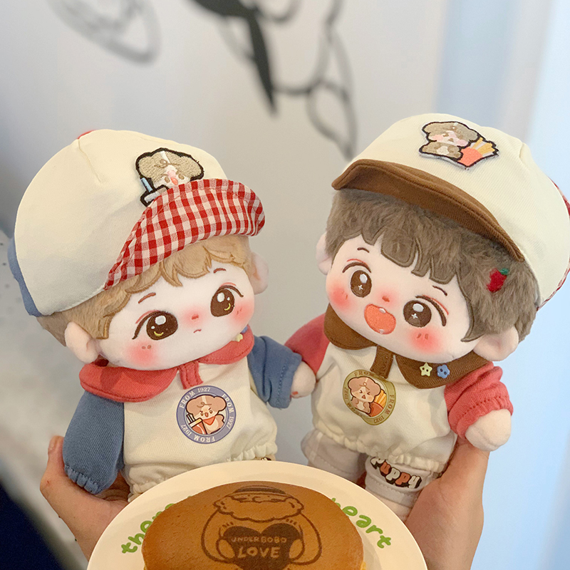 现货棉花娃娃衣服10cm2t0厘米娃衣男娃穿休闲薯条可乐卫衣套装着