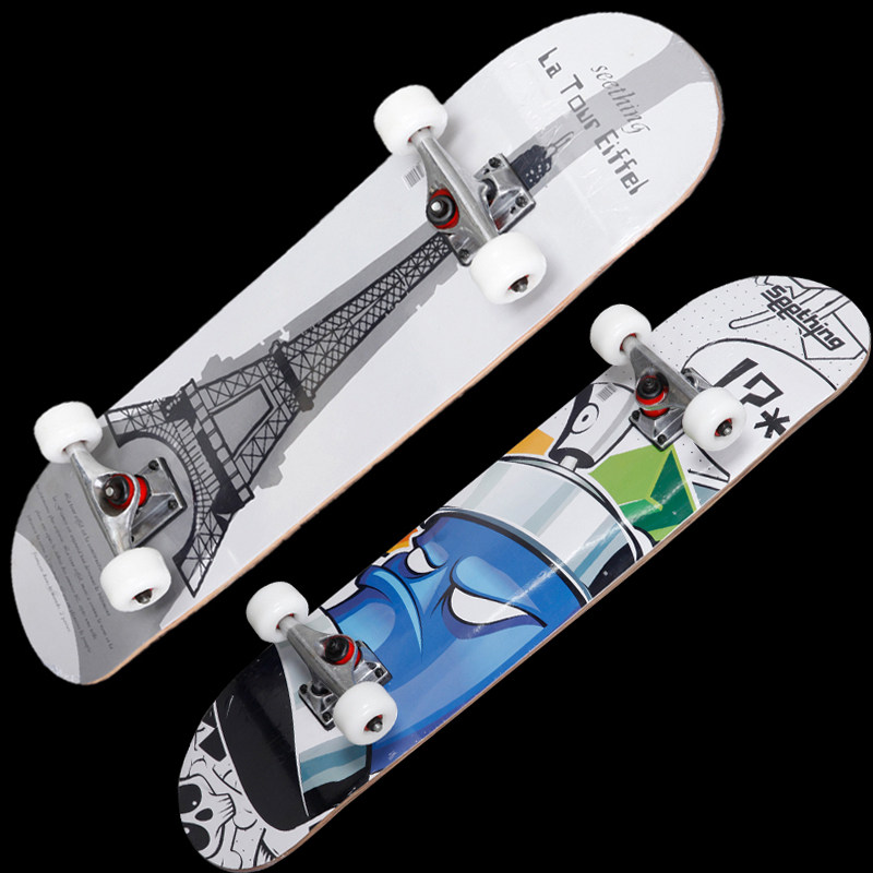 中级四轮滑板 公路儿童y成人专业滑板车 男女活力长板