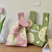 针织包手提包ins 女包水果风百搭女包单肩包水桶包伴手礼包 新款