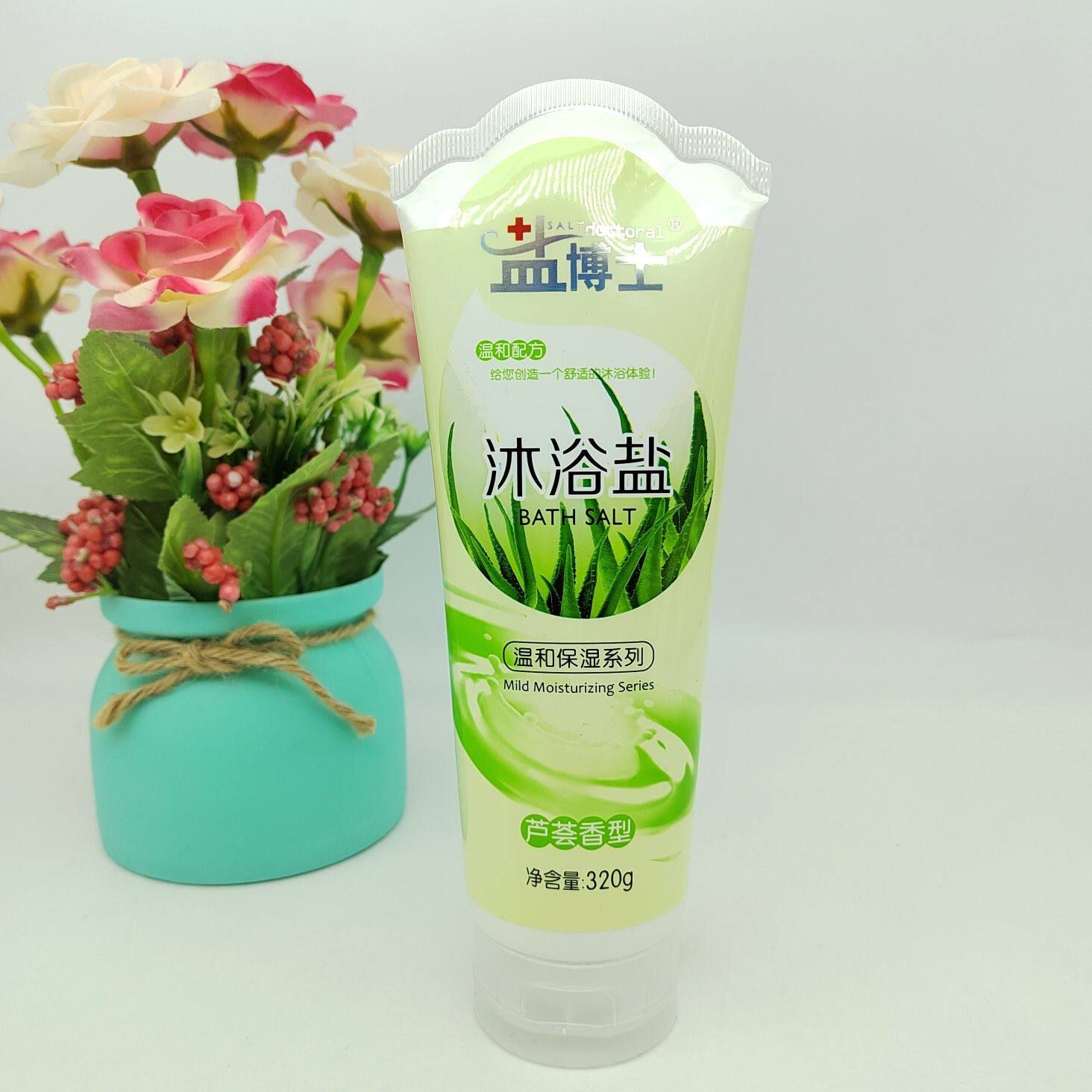盐博士芦荟香型320g沐浴盐后身体磨砂