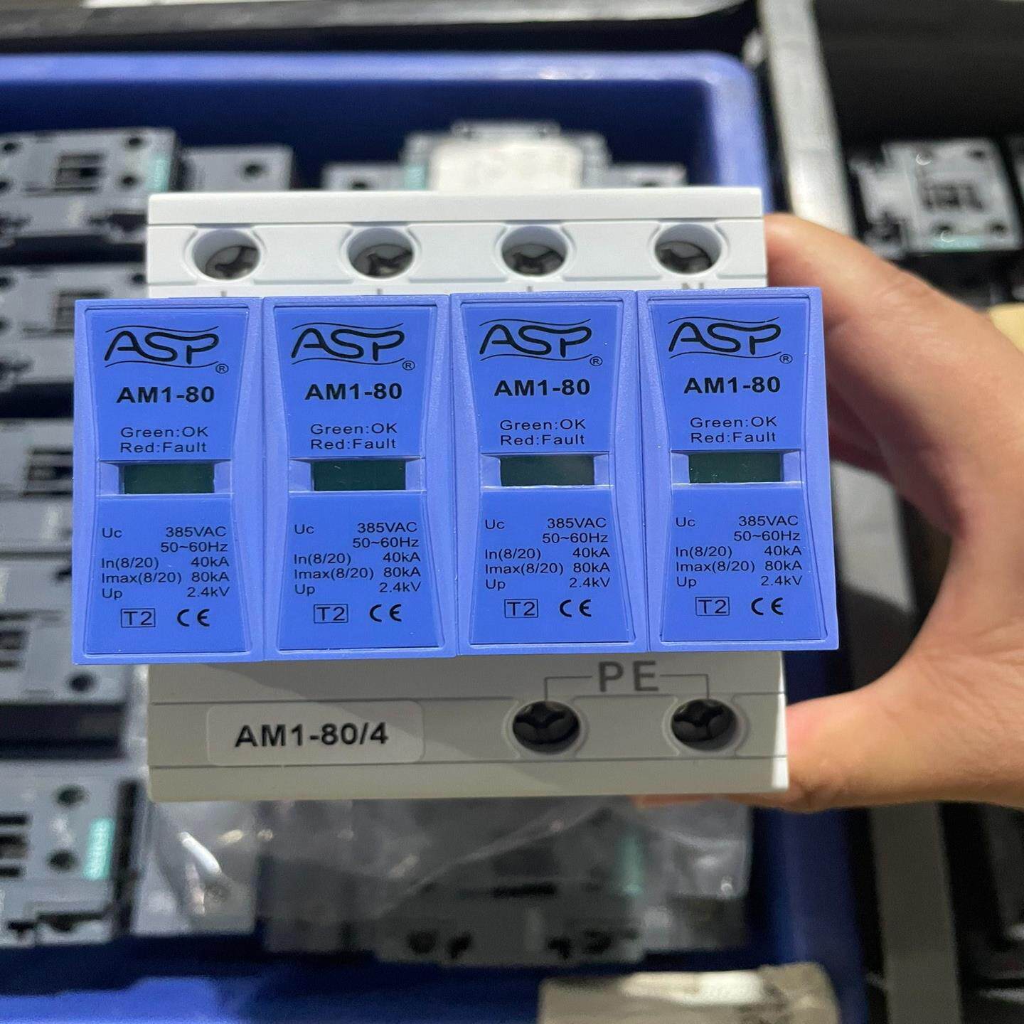 议价上海雷迅ASPAM1-804二级电源防雷器4P三相38