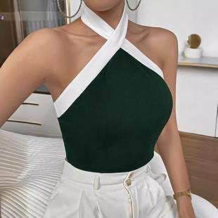 outer fitness yoga celebrity vest bra contrast sexy