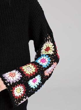 - full with sueter outwear autumn flowers unfixed white