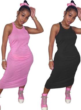 Fashionable and casual womens wear for home outing solid