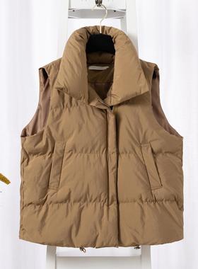 vest cotton Cotton stand jacket outer collar womens trendy