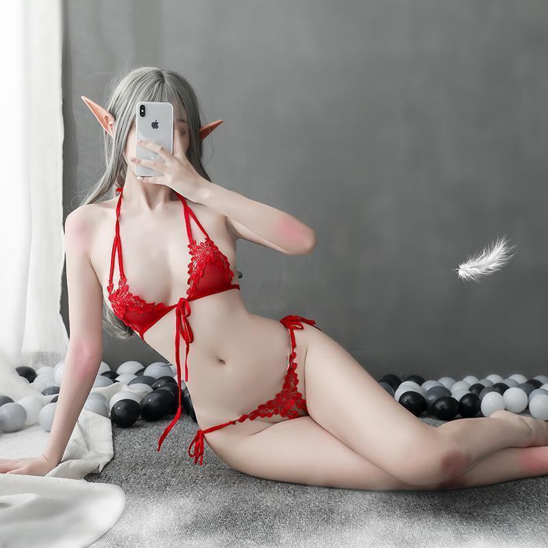 water-soluble lingerie floral for see-through temptation