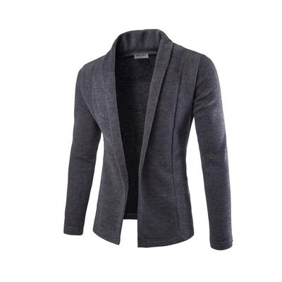 Knitted Mens Cardigan Slim Jacket Cardigan Sweater Simple