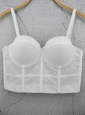 bra womens halter sexy tube tight hollow chest vest short