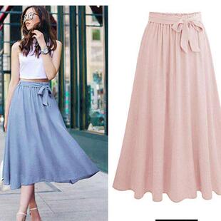 length fat Plus mid chiffon skirt solid size color large