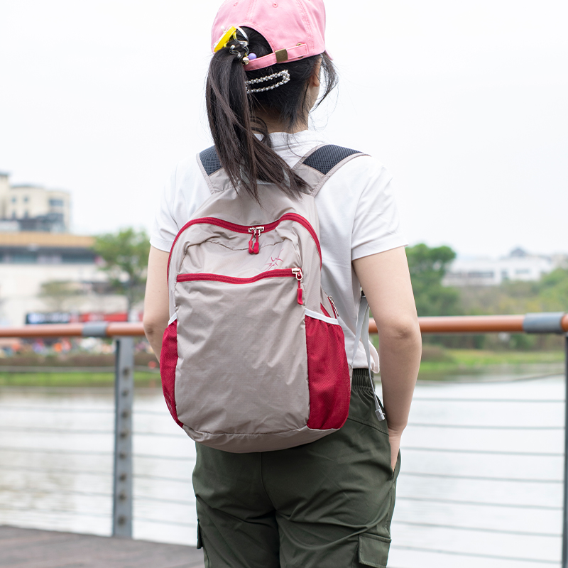 户外超轻折叠皮肤包旅行双肩包女