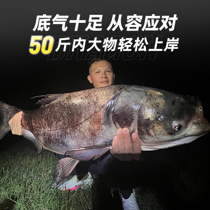 名伦鱼竿旗舰神龙鲤二代鲢鳙轻量大物竿鱼竿手杆超轻超硬碳素钓鱼