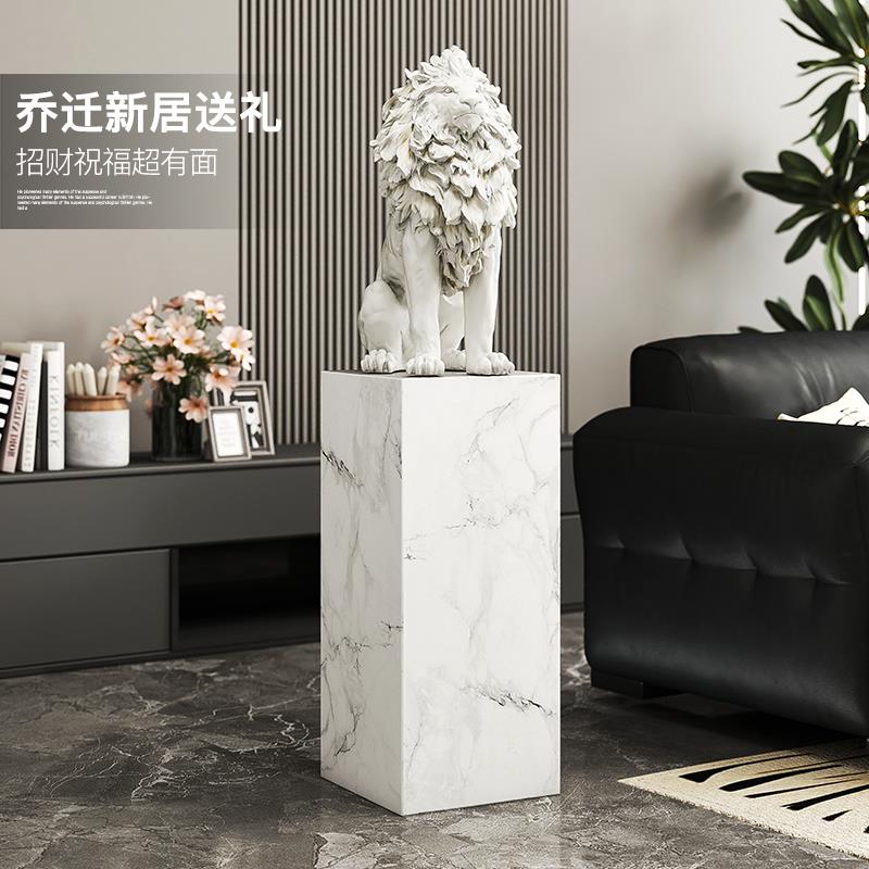 狮子大型落地摆件客厅创意沙发电视柜旁边办公室雕塑乔迁新居礼品