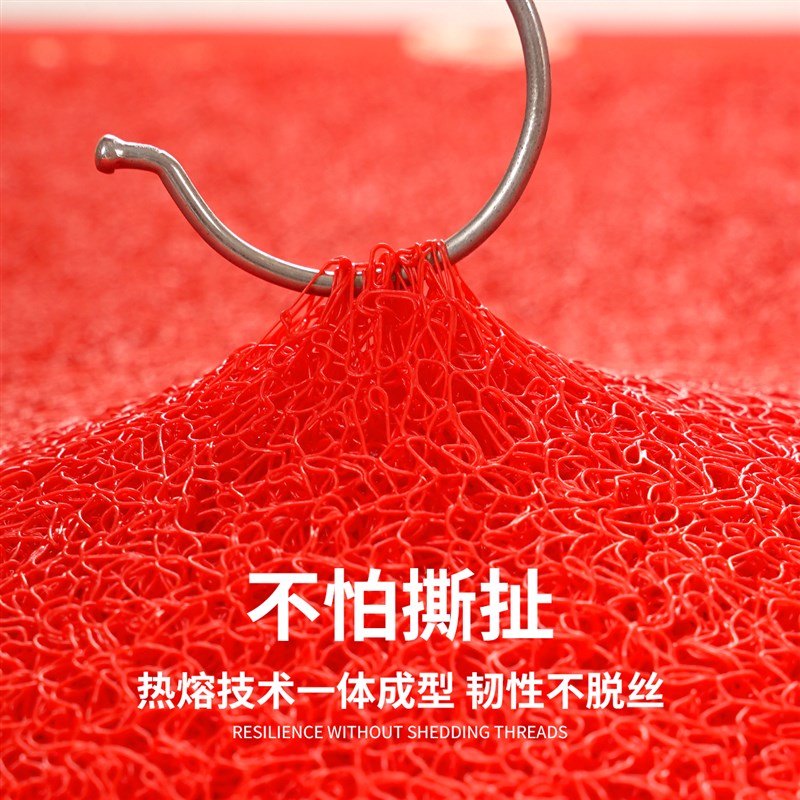 红地毯加厚pvc丝圈可裁剪脚垫门口进门入户门垫商用电梯酒店地垫