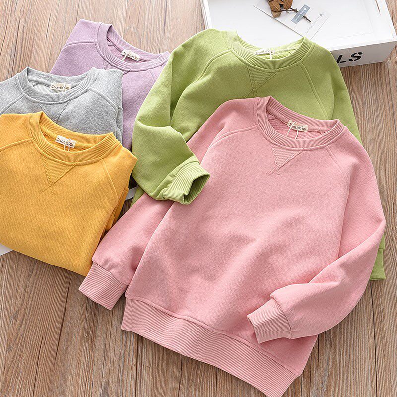 洋气亲子春秋新款儿童男女童纯棉毛圈潮卫衣 宝宝中大童学生上衣