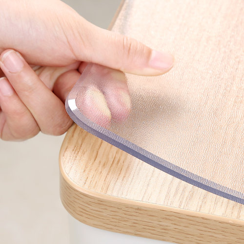 防油桌垫透明餐桌布PVC防水免洗防烫塑料软玻璃茶几垫桌面水晶板