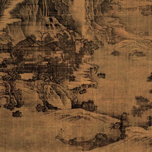 五代后梁 荆浩 匡庐图 国画 古山水风景 客厅办公室挂画 艺术微喷