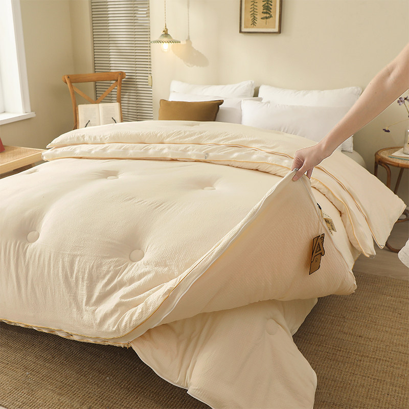 春秋被子被芯空调被大豆被拉链二合一子母被加厚保暖纤维冬被12斤