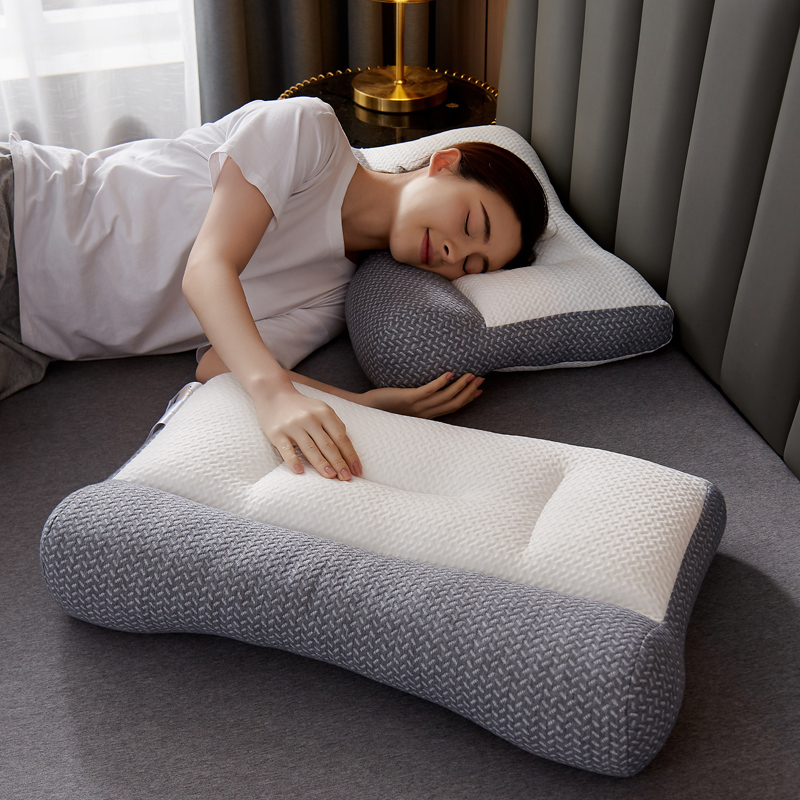 反牵引颈椎枕头护颈助睡眠颈枕成人单只一对低头族睡觉专用枕芯夏