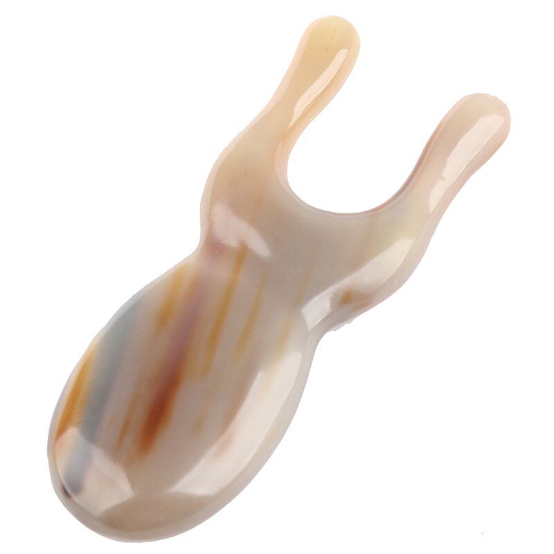 牦牛角美鼻鼻刮点穴眼周拨筋棒面部脸美容白水牛眼部鼻子按摩器